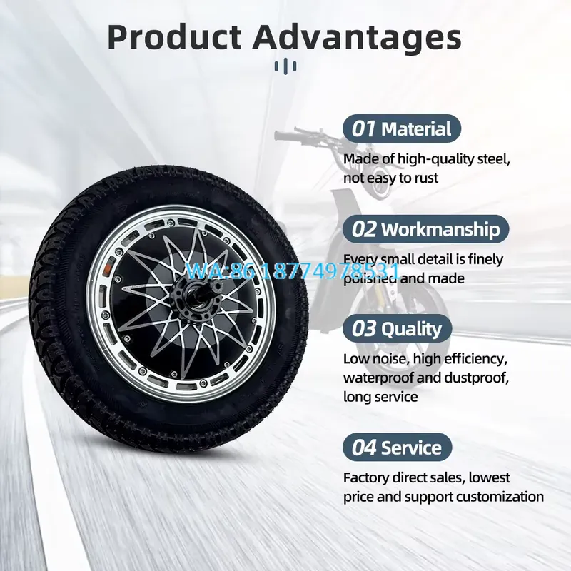 Wmwmnu for High Power 12 Inch  - 60V 5000W Brushless Hub Motor ulasan dan harga